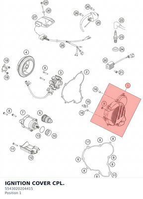 Diagram preview: IGNITION COVER CPL. (5543020204415)