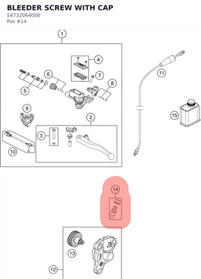 Diagram preview: BLEEDER SCREW WITH CAP (54732064000)