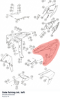 Diagram preview: Side fairing int. left (94508026000EBB)