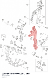 Diagram preview: CONNECTION BRACKET L. VMT (70003101051)