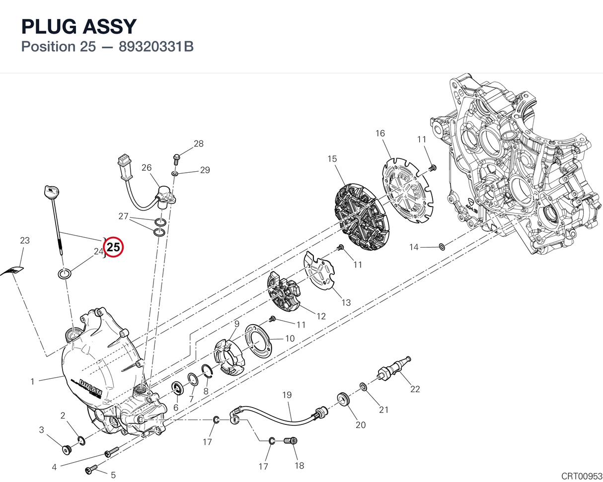 PLUG ASSY 89320331B diagram position