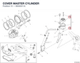 COVER MASTER CYLINDER 89340211A diagram position