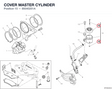 COVER MASTER CYLINDER 89340251A diagram position