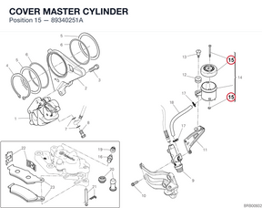 COVER MASTER CYLINDER 89340251A diagram position