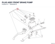 PLUG ASSY FRONT BRAKE PUMP 89340261A diagram position