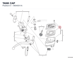 TANK CAP 89340311A diagram position