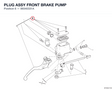 PLUG ASSY FRONT BRAKE PUMP 89340331A diagram position