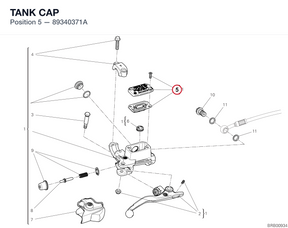 TANK CAP 89340371A diagram position