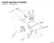 COVER MASTER CYLINDER 89340391AA diagram position