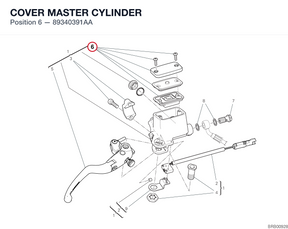 COVER MASTER CYLINDER 89340391AA diagram position