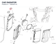 CAP, RADIATOR 89340411A diagram position
