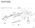 OIL NET FILTER 89420031A diagram position