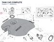 TANK CAP COMPLETE 89520441A diagram position