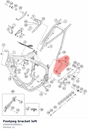Diagram preview: Footpeg bracket left (A56003038000C1)