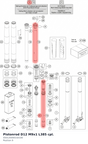 Diagram preview: Pistonrod D12 M9x1 L385 cpl. (S501200001S0100)