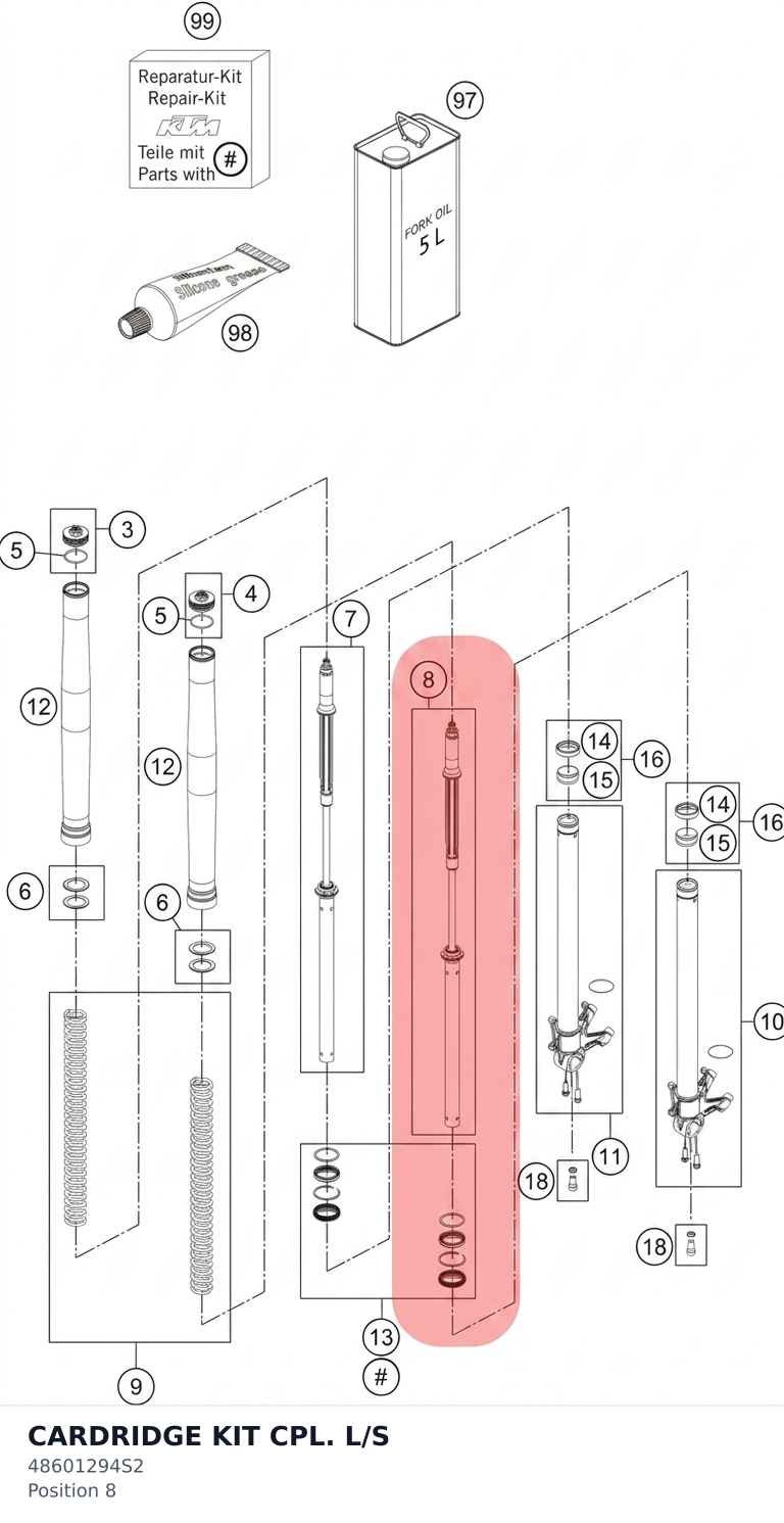 Diagram preview: CARDRIDGE KIT CPL. L/S (48601294S2)
