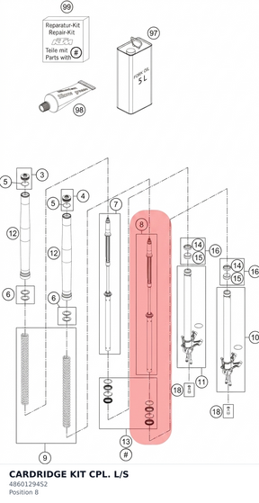 Diagram preview: CARDRIDGE KIT CPL. L/S (48601294S2)