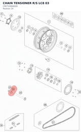 Diagram preview: CHAIN TENSIONER R/S LC8 03 (C90710084000)