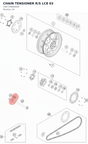 Diagram preview: CHAIN TENSIONER R/S LC8 03 (C90710084000)