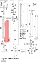 Diagram preview: Adjustment tube 6x442 (48600695)