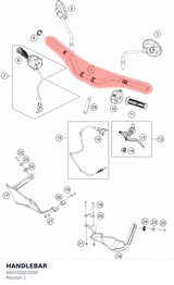 Diagram preview: HANDLEBAR (A60102001000)