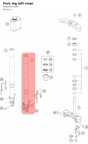 Diagram preview: Fork leg left cmpl. (93601001100)