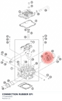 Diagram preview: CONNECTION RUBBER EFI (77236044000)