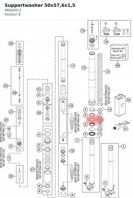 Diagram preview: Supportwasher 50x57,6x1,5 (48600013)