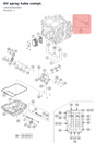 Diagram preview: Oil spray tube compl. (C90030065000)