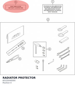 Diagram preview: RADIATOR PROTECTOR (60335040000)