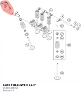 Diagram preview: CAM FOLLOWER CLIP (C63536056050)