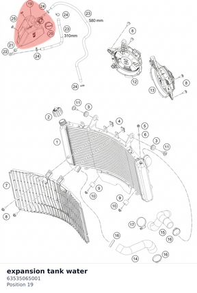 Diagram preview: expansion tank water (63535065001)