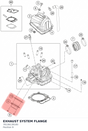 Diagram preview: EXHAUST SYSTEM FLANGE (78136139100)