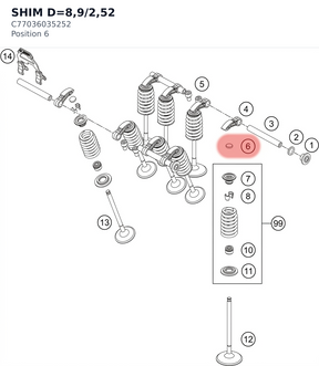 Diagram preview: SHIM D=8,9/2,52 (C77036035252)