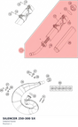 Diagram preview: SILENCER 250-300 SX (54805079200)