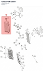 Diagram preview: RADIATOR RIGHT (A58035108100)