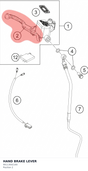 Diagram preview: HAND BRAKE LEVER (90113002100)
