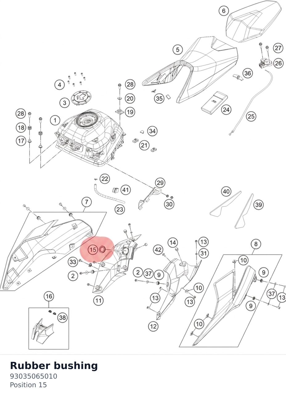 Diagram preview: Rubber bushing (93035065010)