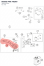 Diagram preview: BRAKE PIPE FRONT (78913012000)