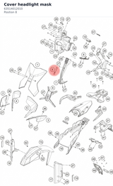 Diagram preview: Cover headlight mask (63514012010)