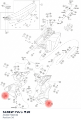 Diagram preview: SCREW PLUG M10 (A58007090040)