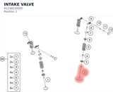 Diagram preview: INTAKE VALVE (91236030000)