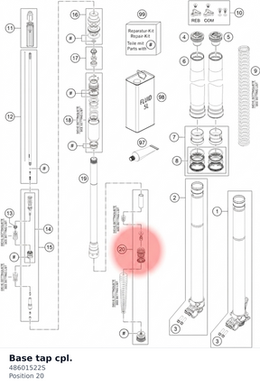 Diagram preview: Base tap cpl. (48601522S)
