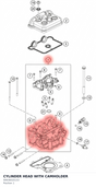 Diagram preview: CYLINDER HEAD WITH CAMHOLDER (90636020133)
