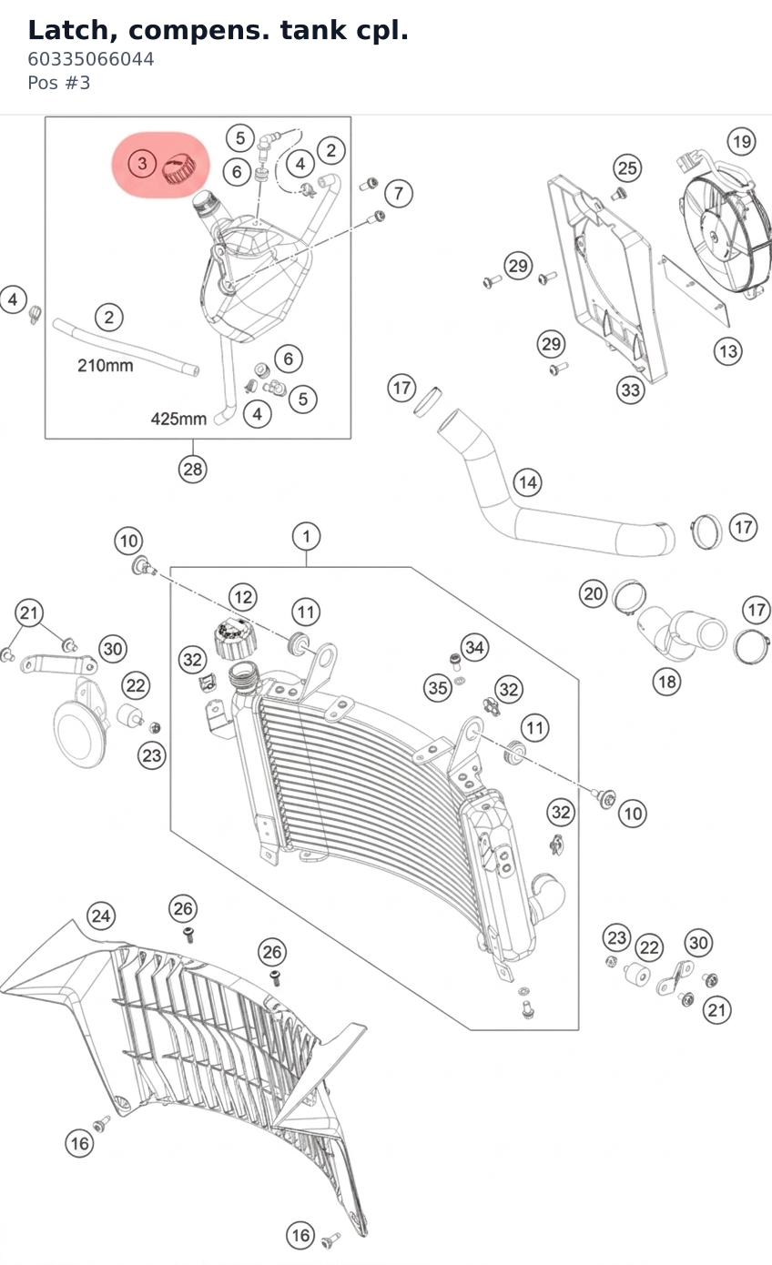 Diagram preview: Latch, compens. tank cpl. (60335066044)