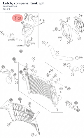 Diagram preview: Latch, compens. tank cpl. (60335066044)