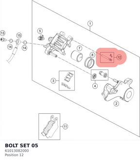 Diagram preview: BOLT SET                    05 (61013082000)