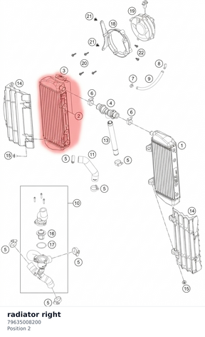 Diagram preview: radiator right (79635008200)