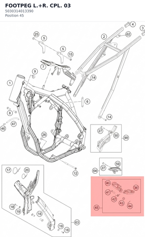 Diagram preview: FOOTPEG L.+R. CPL. 03 (5030314013390)
