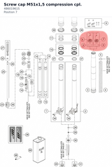 Diagram preview: Screw cap M51x1,5 compression cpl. (48601961S)